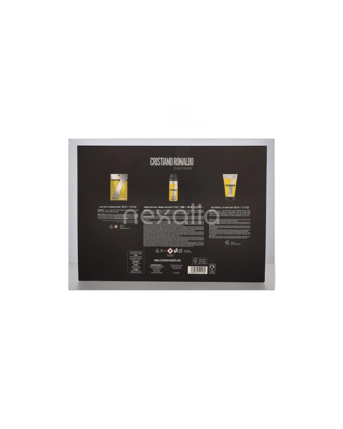 Kit Cristiano Ronaldo Discover 100ML Edt + Body Spray + Body Shower