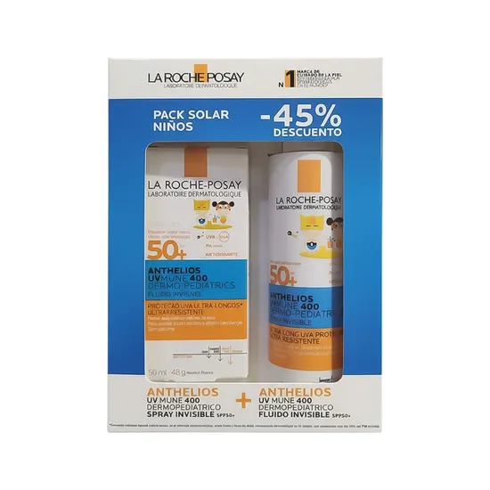 Kit La Roche-Posay Anthelios Pack Solar Niños SPF50+ 2 Piezas · Protetor Solar