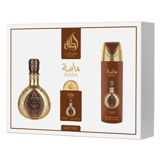 Kit Lattafa Pride Masa Gift Set - 3 Em 1