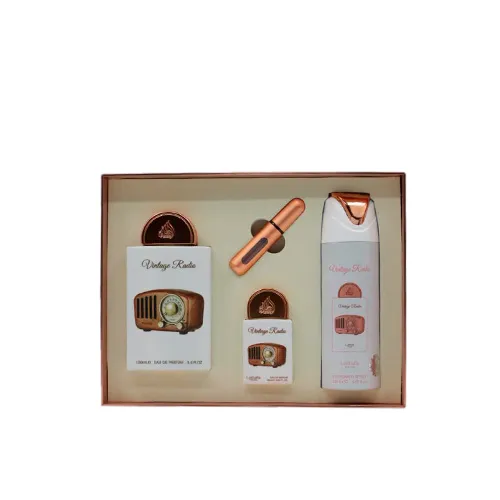 Kit Lattafa Pride Vintage Radio Edp 100ML 3 Piezas