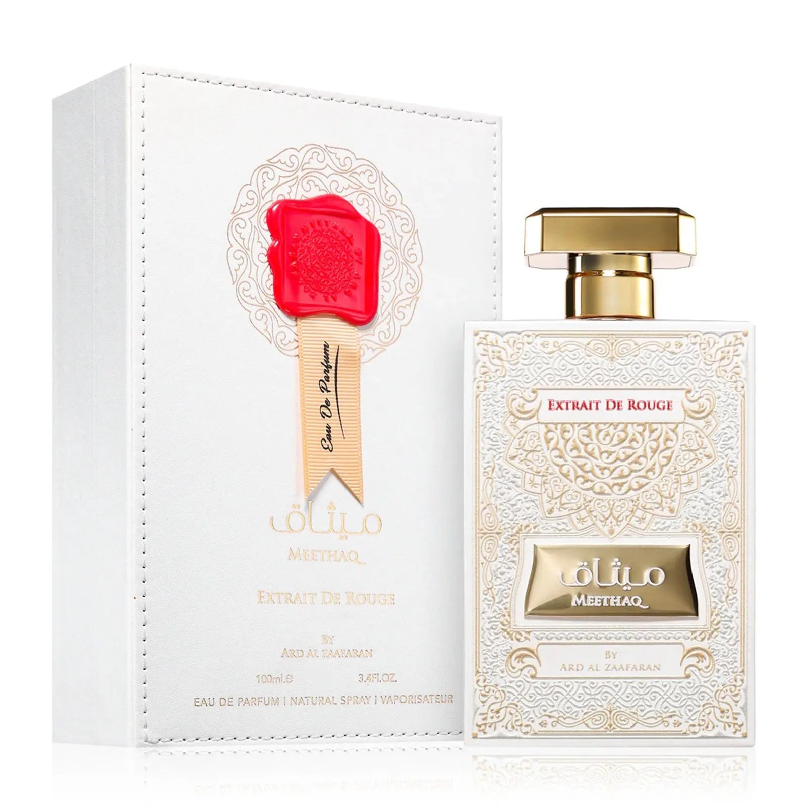 Perfume Ard Al Zaafaran Meethaq Extrait de Rouge Eau de Parfum Feminino 100ML