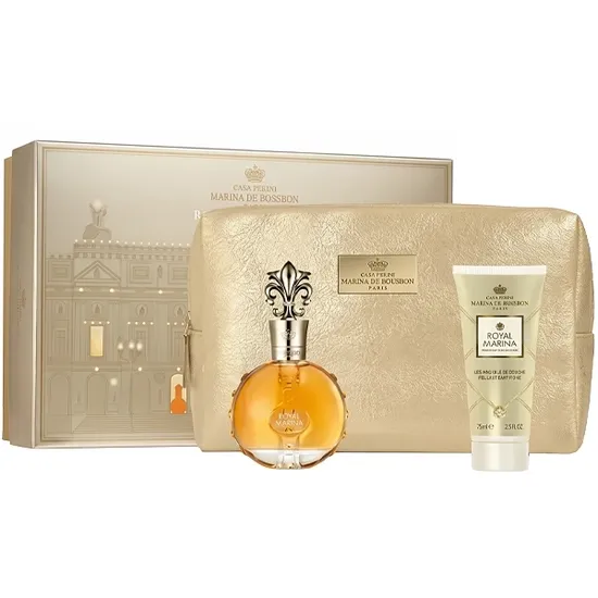 Kit Perfume Feminino Marina de Bourbon Royal Marina Diamond Edp 100ML + Loção Corporal + Nécessaire