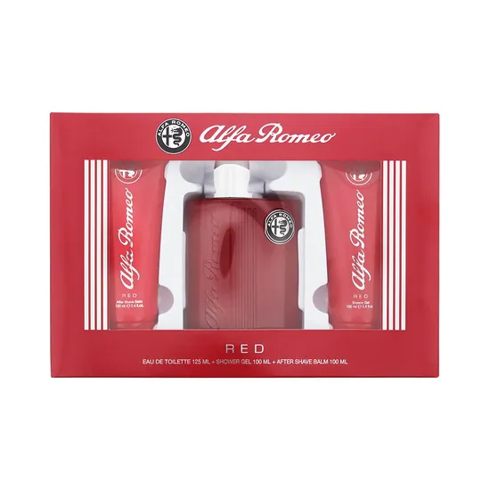 Kit Perfume Lamborghini Alfa Romeo Red Edt 3 Piezas
