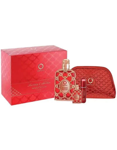 Kit Perfume Orientica Luxury Amber Rouge 80ML (3 Piezas) — 2