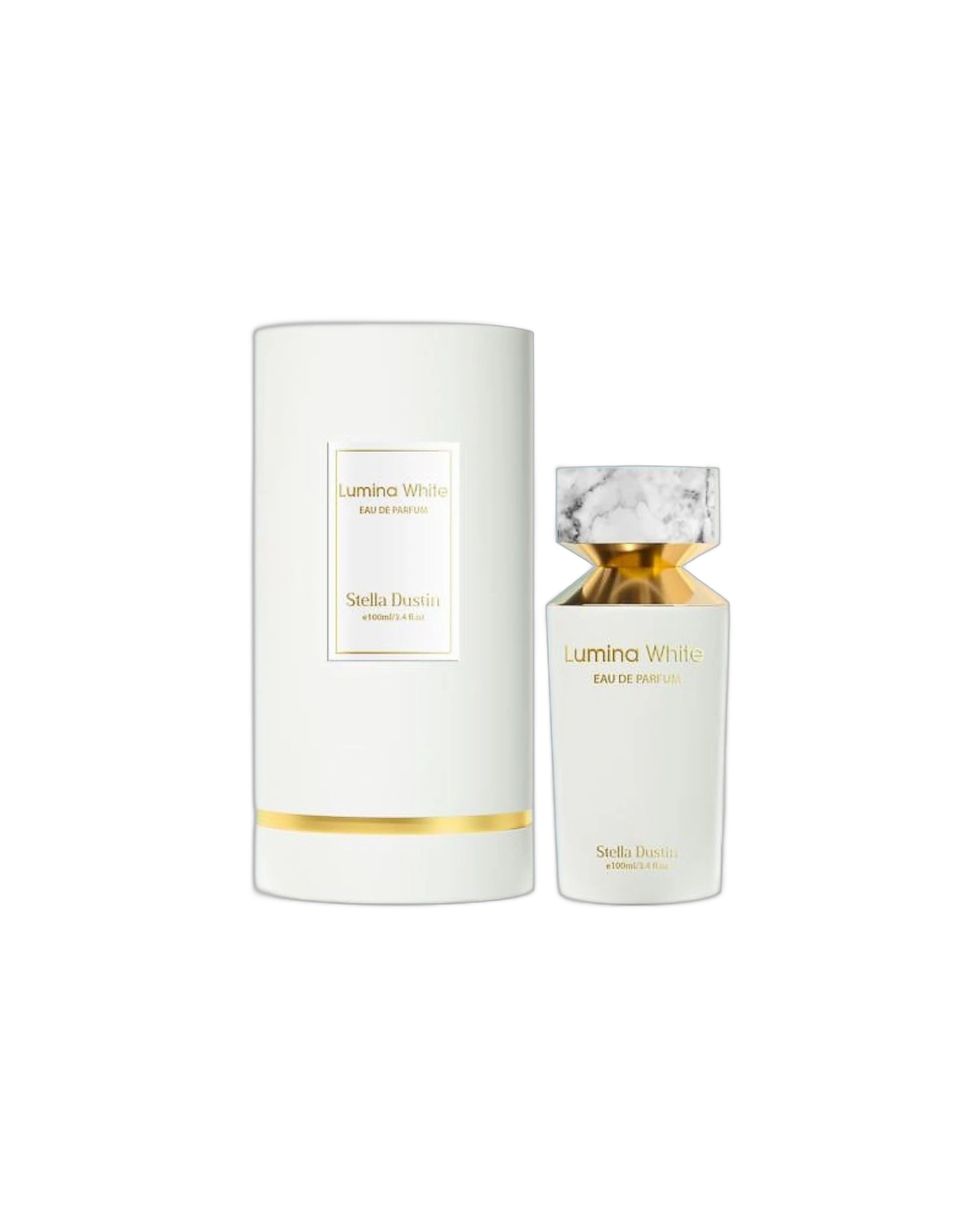 Kit Perfume Stella Dustin Lumina White Edp 2 de 100ML+Body Lotion+Atomizador