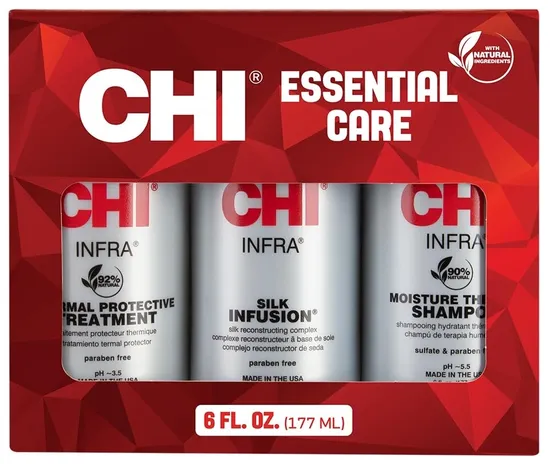 Kit Shampoo+Tratamento+Reconstrução Chi Essential Care Infra (3 de 177ML)