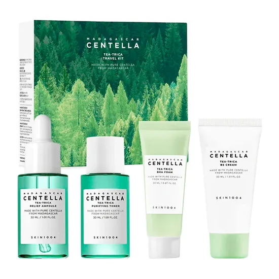 Skin 1004 Madagascar Centella Tea-Trica Travel 4 Peças · Kit