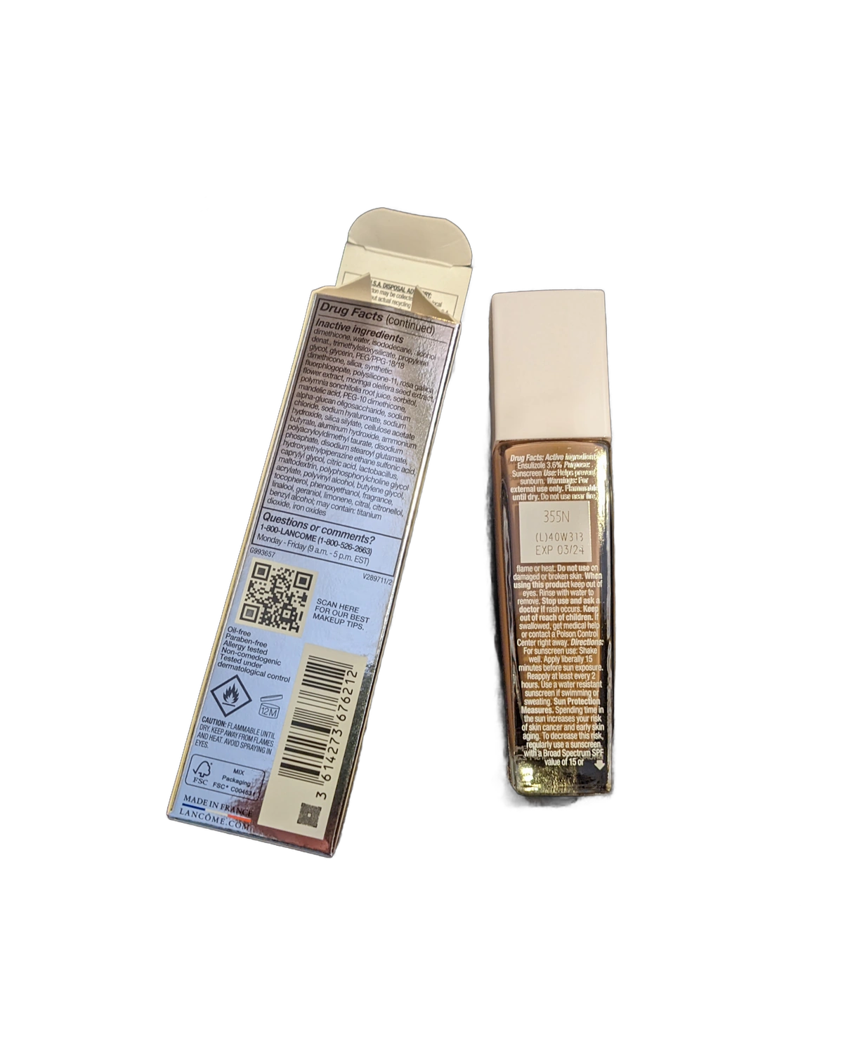 Lancome Teint Idole Ultra Wear Protector Solar 355N · Protetor Solar