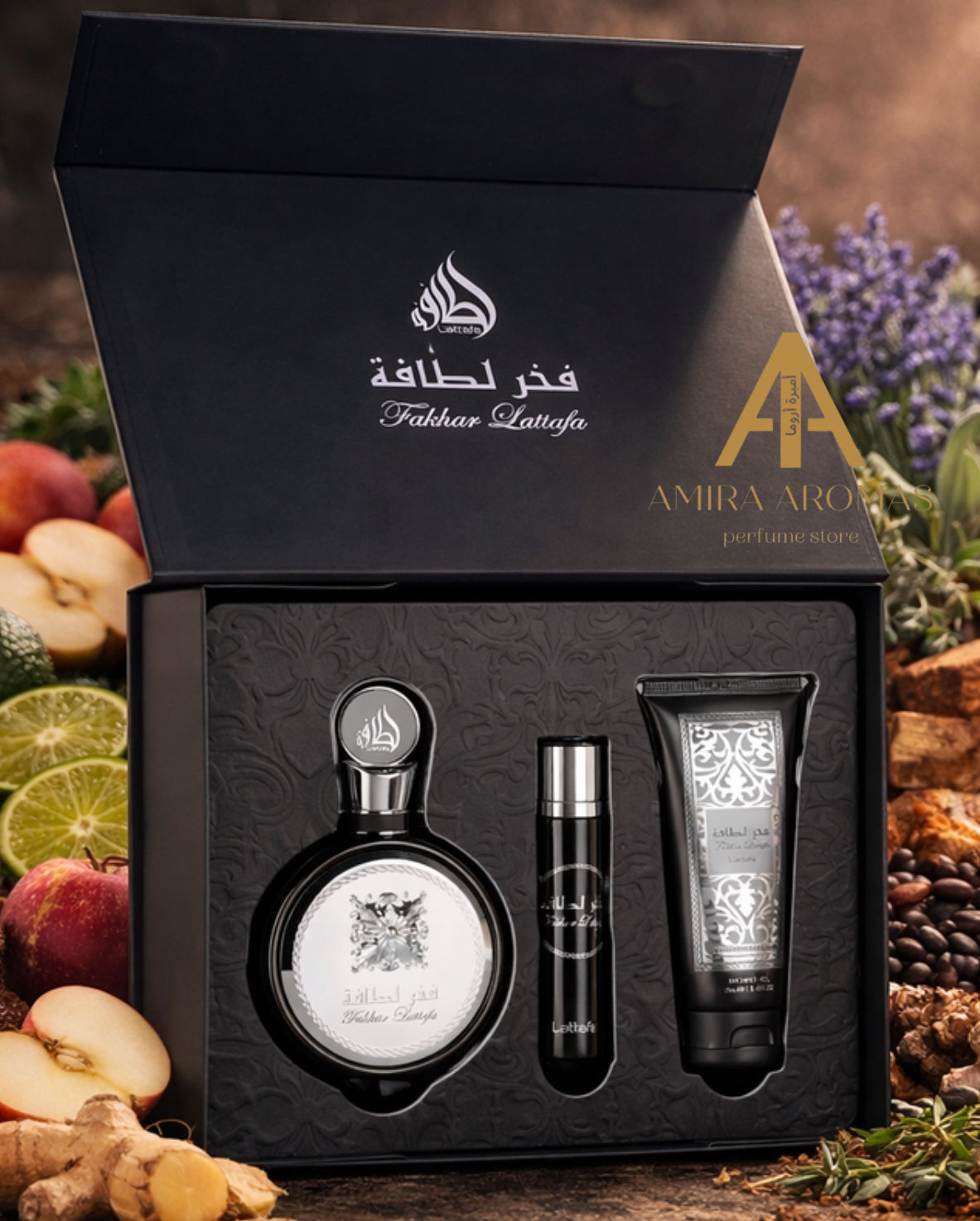 Lattafa Set Fakhar EDP100ML+12ML+BL