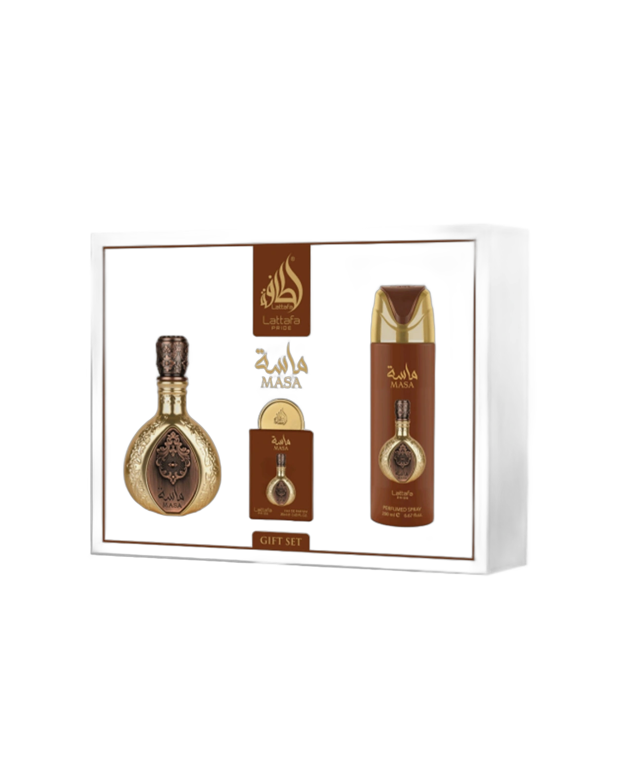 Lattafa Pride Masa Set 100ML /20ML/Deo/Unisex · Desodorante
