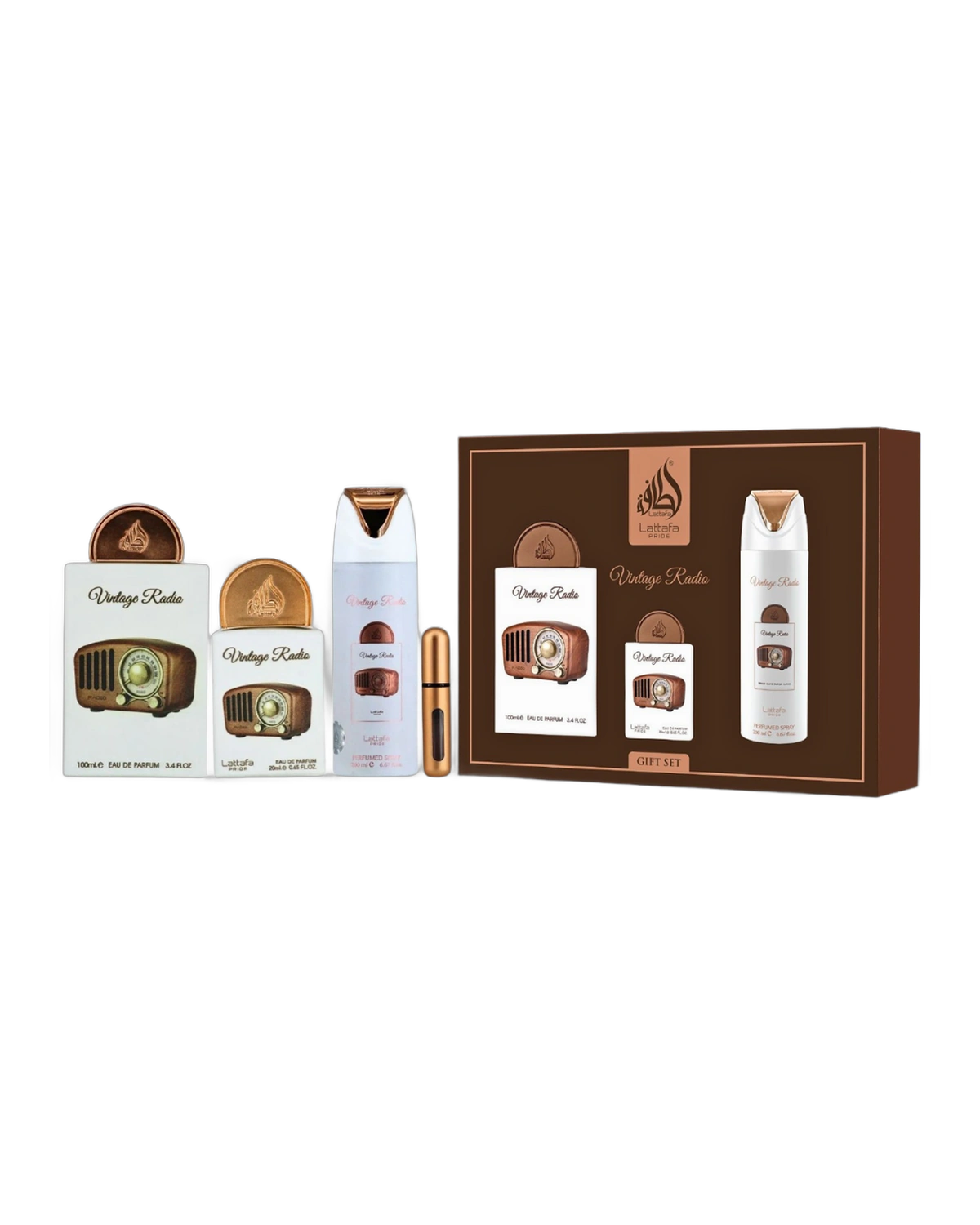 Lattafa Pride Vintage R. Set 100ML /20ML/Deo U · Desodorante