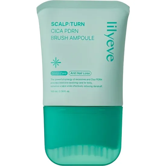 Lilyeve Ampolla Scalp Turn Cica PDRN Brush · Tratamento Capilar