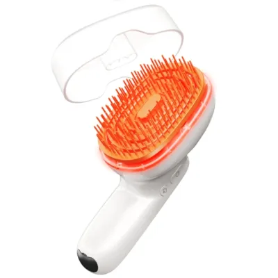 Lilyeve Grow:Turn Brush Steam Booster-White/Orange · Pincel
