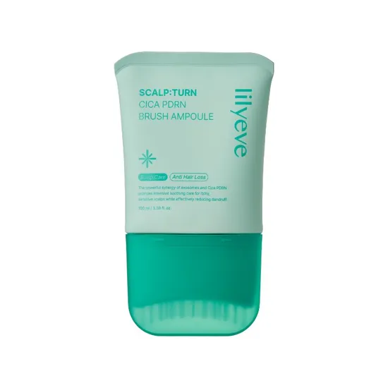 Lilyeve Scalp Turn Cica PDRN Brush Ampou · Tratamento Capilar