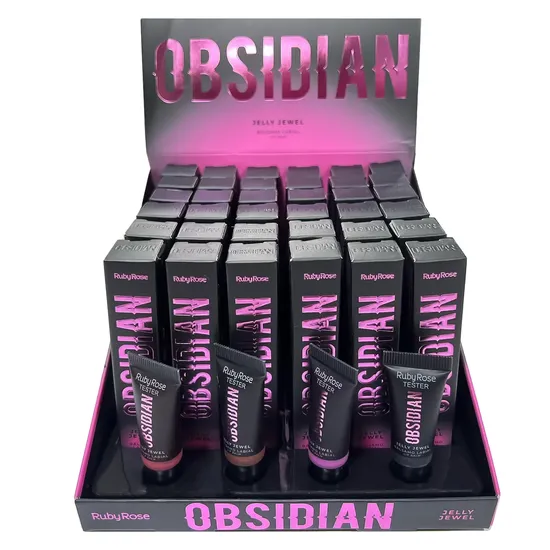 Ruby Rose Jelly Jewell Obsidian Ruby Rose HB-7400 - 36 Unidades · Bálsamo Labial
