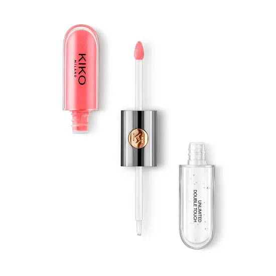 Labial Kiko Milano Unlimited Double Touch (112 Satin Peach Rose) – 2X3ML · Gloss