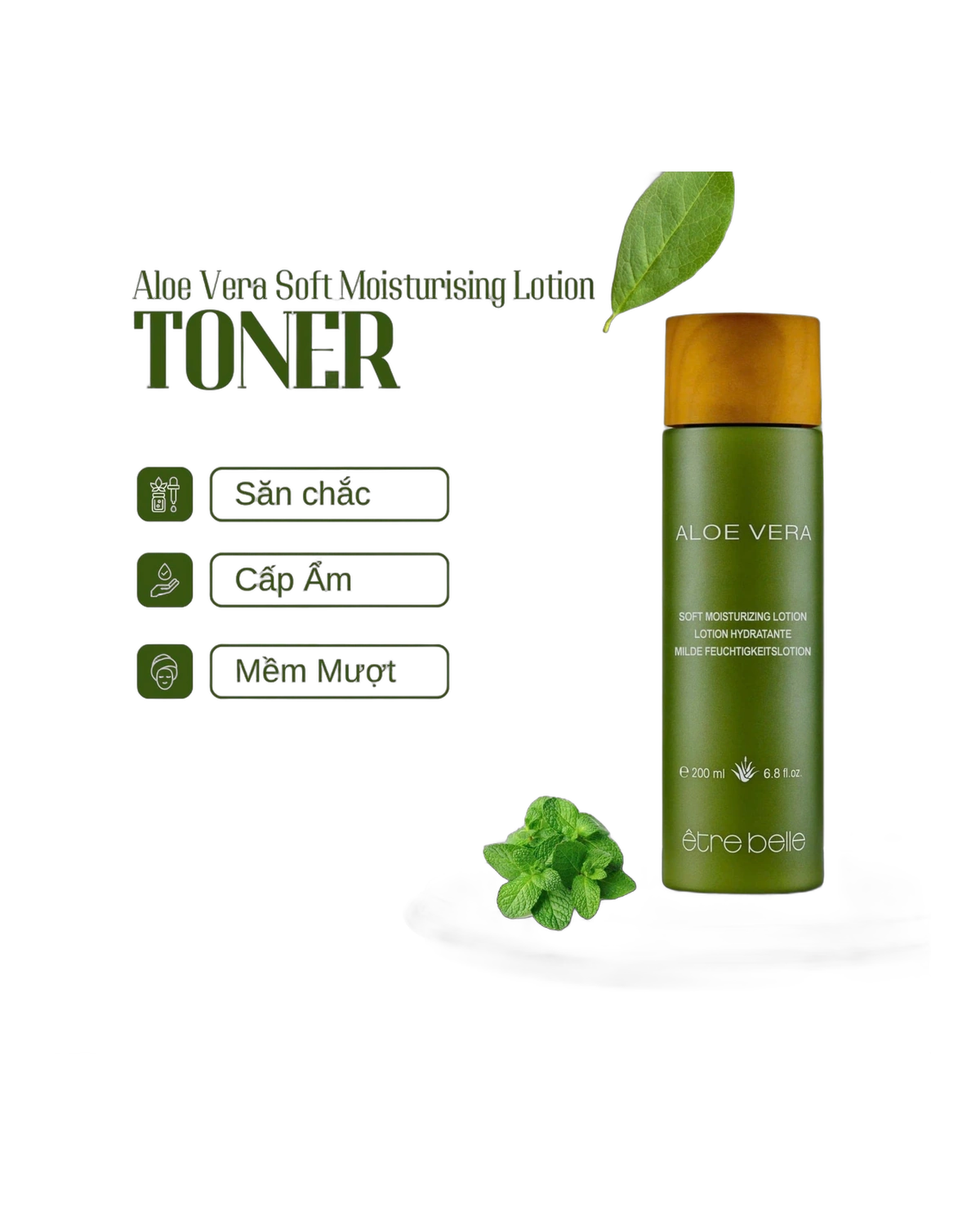 Loção Être Belle Aloe Vera Soft Moisturizing · Tratamento Facial