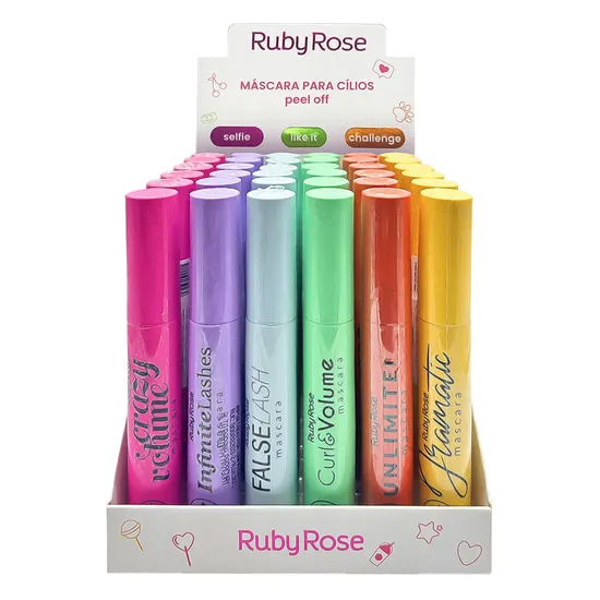 Ruby Rose Peel-Off - 36 Unidades · Máscara de Cílios