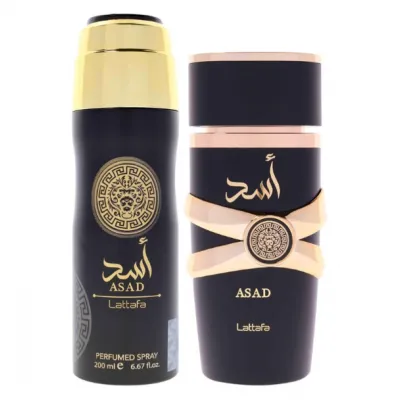 Lattafa Asad 2PC 100ML Edp + 200ML Spray
