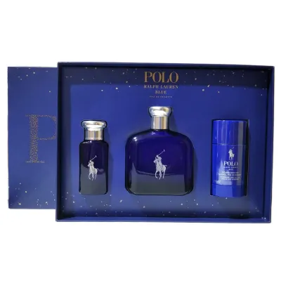 Ralph Lauren Polo Blue M Set 125ML+ 30ML + 75ML Deo Stick