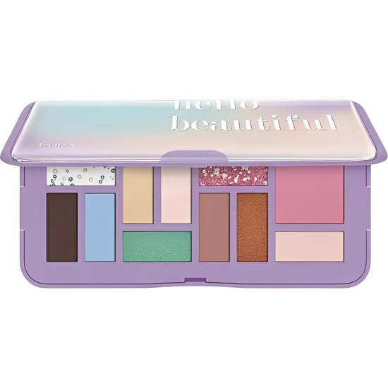 Paleta de Sombras Pupa Milano Life In Color M 11 Tons - 002 Lilac