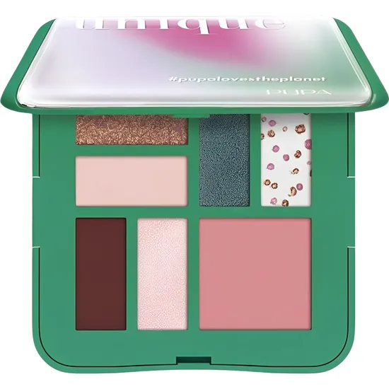 Paleta de Sombras Pupa Milano Life In Color s 7 Tons - 001 Emerald