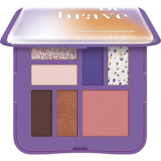 Paleta de Sombras Pupa Milano Life In Color s 7 Tons - 002 Purple