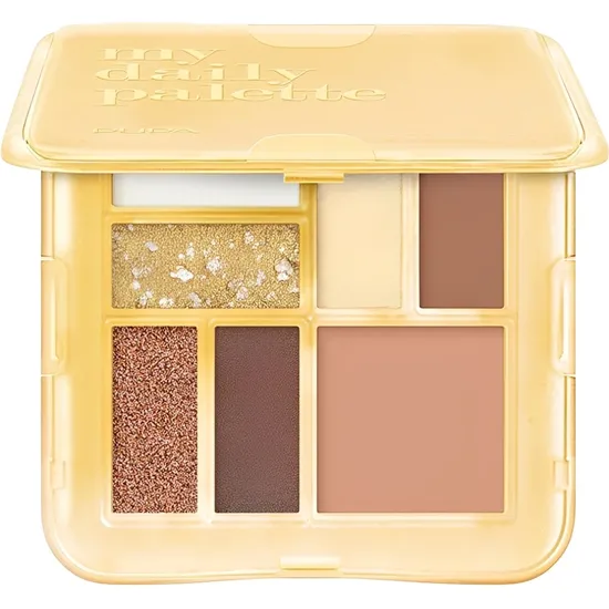 Paleta de Sombras Pupa Milano MY Daily 7 Tons - 001 Golden Aurora