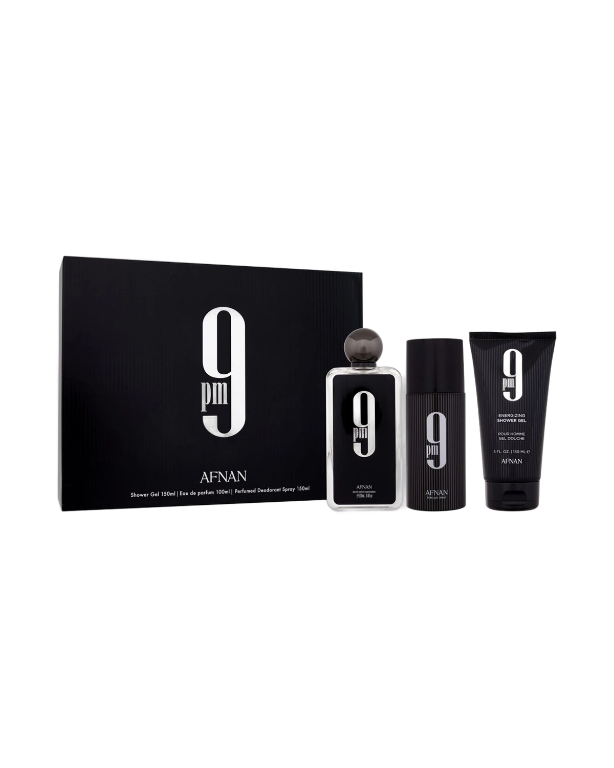 Afnan 9PM M Kit 100ML Edp+Shower GEL200ML+DEO250ML
