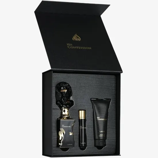 Lattafa Kit His Confession 100ML + 12ML + Shower Gel