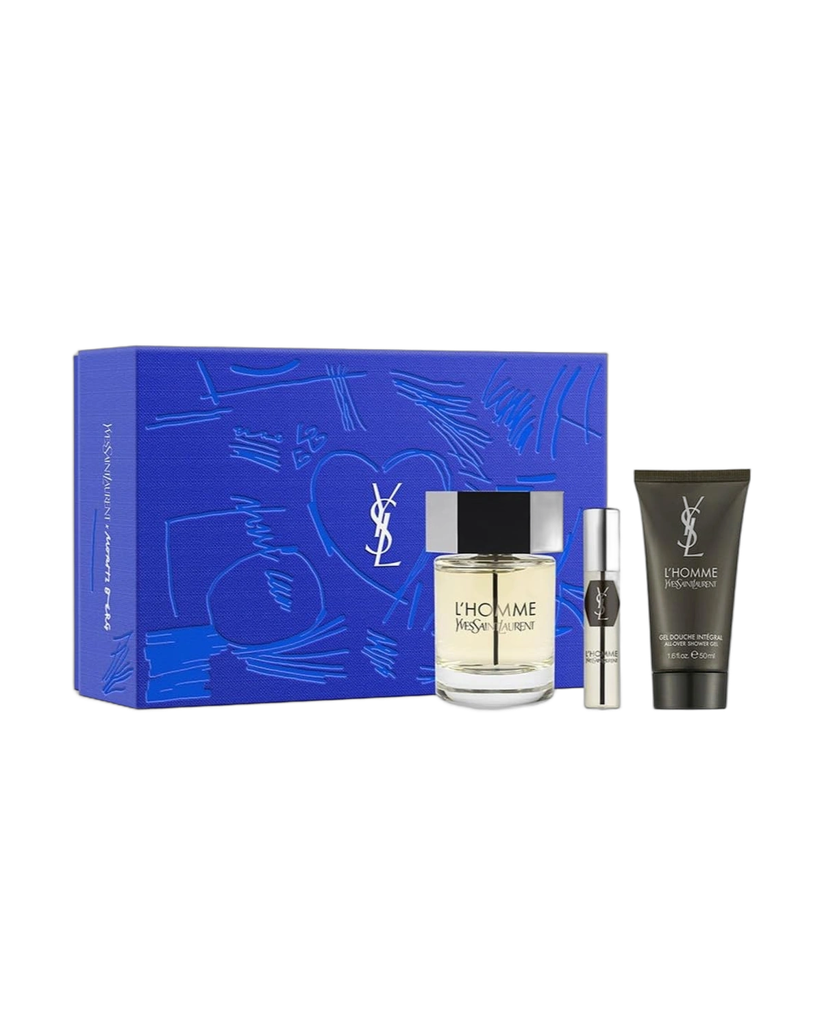 YSL Kit L'Homme Edt 100ML+Shower 50ML Travel