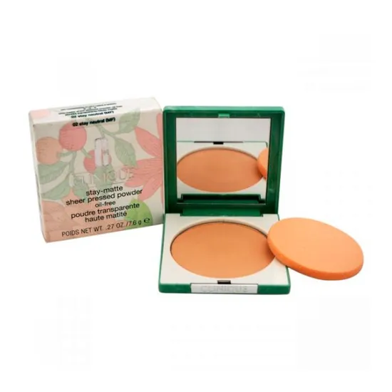 Clinique Stay-Matte 02 Stay Neutral · Pó