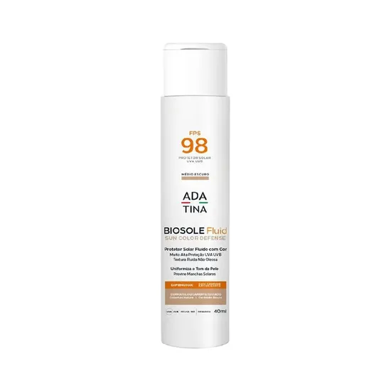 Adatina Biosole Fluid SPF98 Medio Oscuro · Protetor Solar