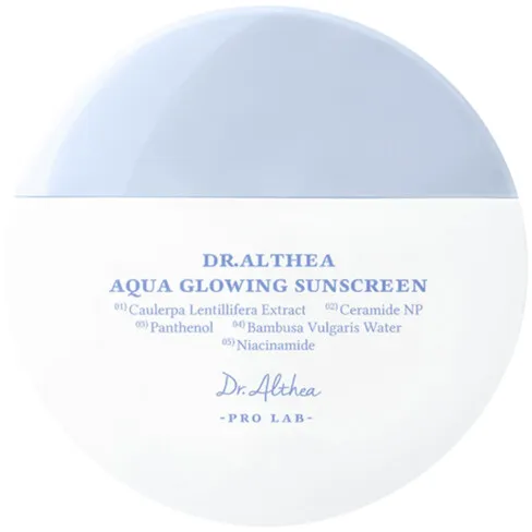 DR. Althea Aqua Glowing Sunscreen SPF50+ 45ML 5972 · Protetor Solar