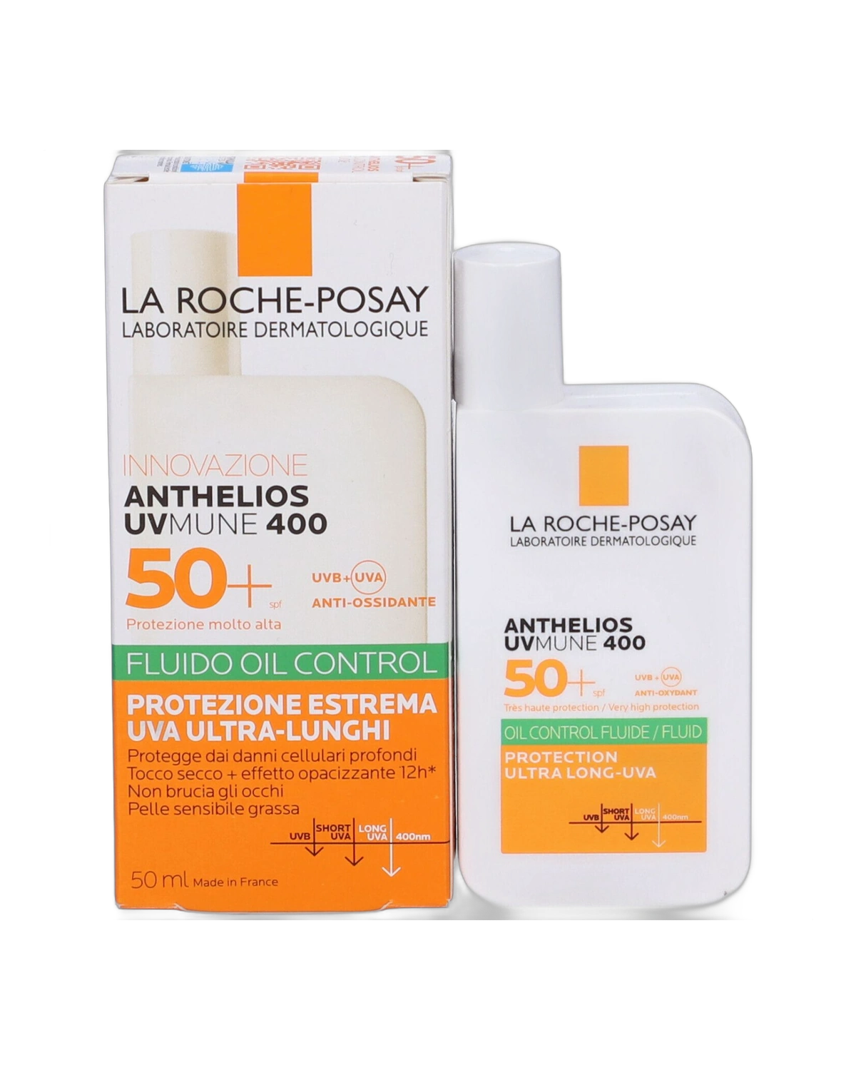 La Roche-Posay Anthelios Fluido Oil Control com Cor Uvmune 400 SPF 50+ · Protetor Solar