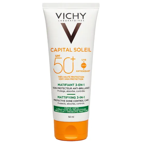 Vichy Capital Soleil Matifiant - 3 Em 1 - SPF 50+ · Protetor Solar