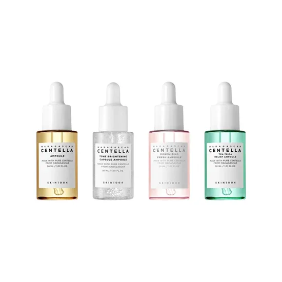 Set de Cosméticos SKIN1004 Madagascar Centella Ampoule 4 Piezas · Ampola