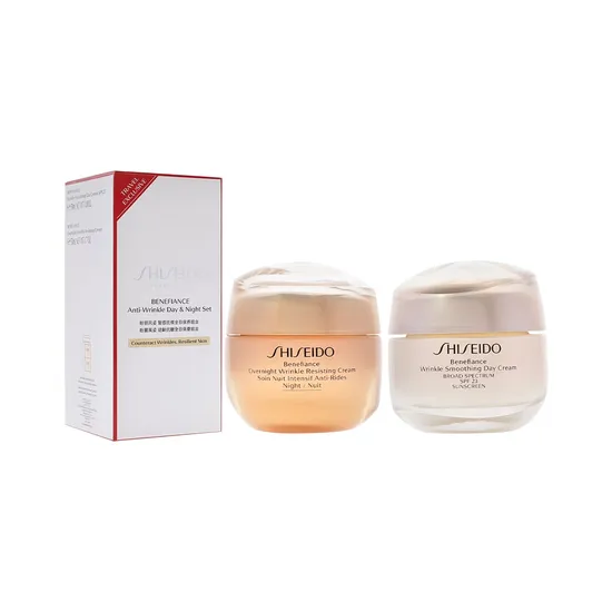 Set de Cosméticos Shiseido Benefiance Anti-Wrinkle Day & Night 2 Piezas · Kit