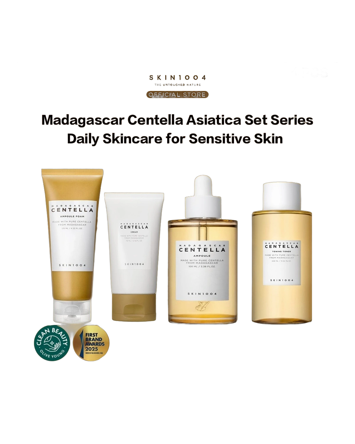 Skin 1004 M.Centella Kit Travel 5PIEZAS Cream+Oil+Ampoule+Toner · Ampola