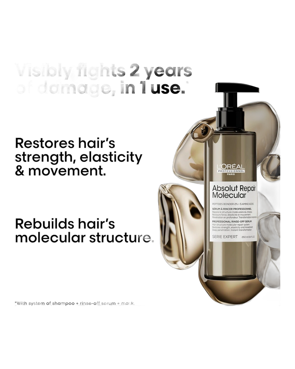 L'Oréal Serie Expert Absolut Repair Molecular · Sérum Capilar