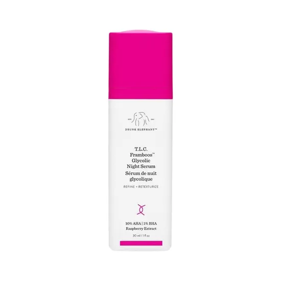 Drunk Elephant T.L.C. Framboos Glycolic Night · Sérum Facial