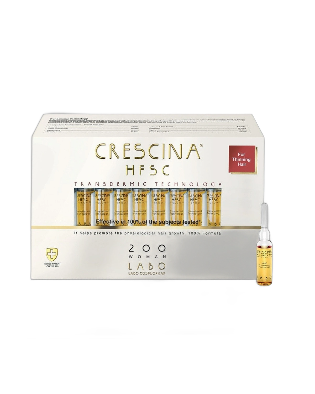 Labo Cosprophar Crescina 200 Woman (20 Unidades de 3.5ML) · Tratamento Capilar