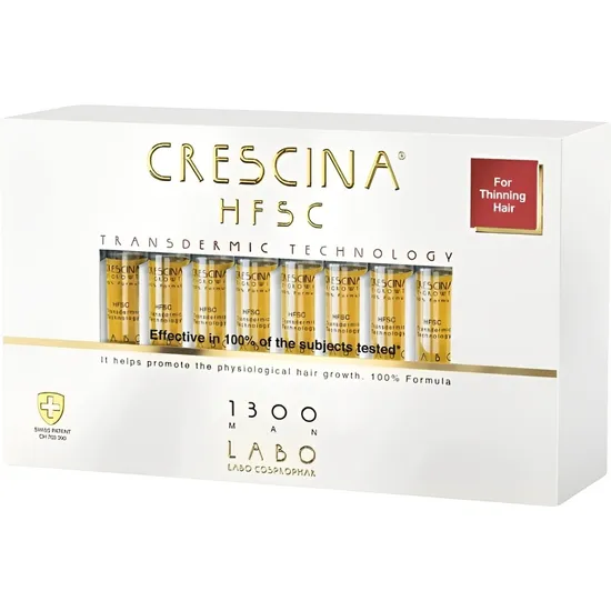 Labo Cosprophar Crescina Re-Growth & Anti-Hair Loss HSFC-1300 Homem - 20 Ampolas · Tratamento Capilar