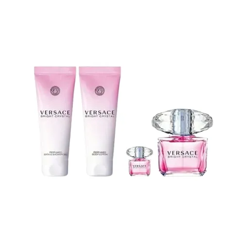 Versace Bright Crystal Kit Fem 90ML Edt+5ML Body+Shower