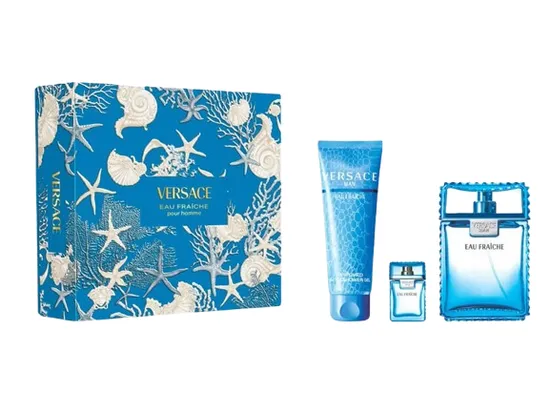 Versace Man Eau Fraiche Kit Men 100ML Edt+5ML+Shower