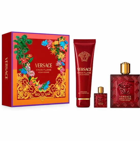 Versace Set Eros Flame M Eau de Parfum 100ML+SG150ML+Eau de