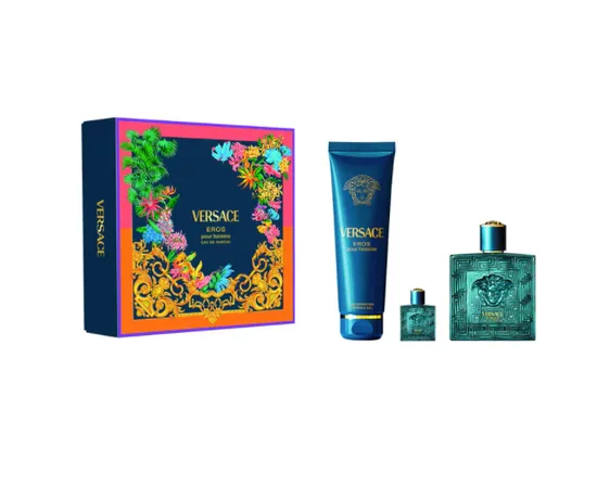 Versace Set Eros Pour Homme Eau de Parfum 100ML+SG150ML+Eau de