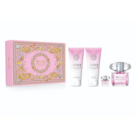 Versace Set B.Crystal F Eau de Toilette 90ML+Gel 100ML+BL 100ML+Eau de Toilette