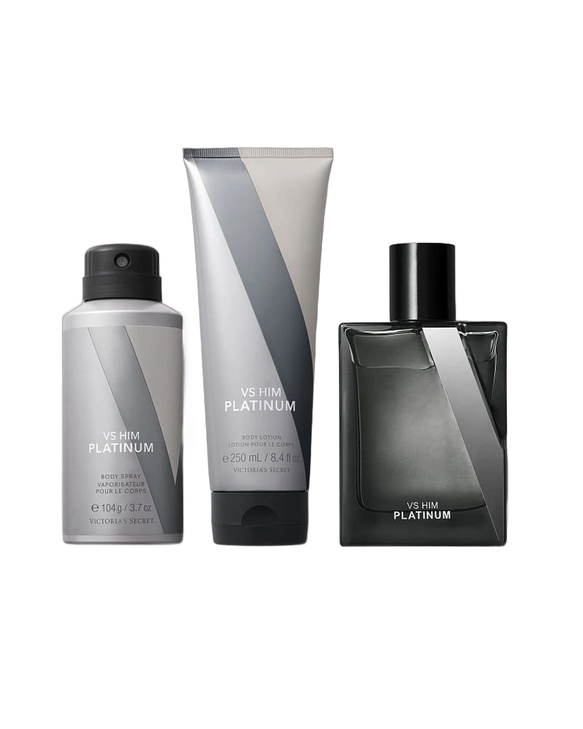 Victoria's Secret Kit VS Him Platinum 3 Unidades 50/100ML + Body