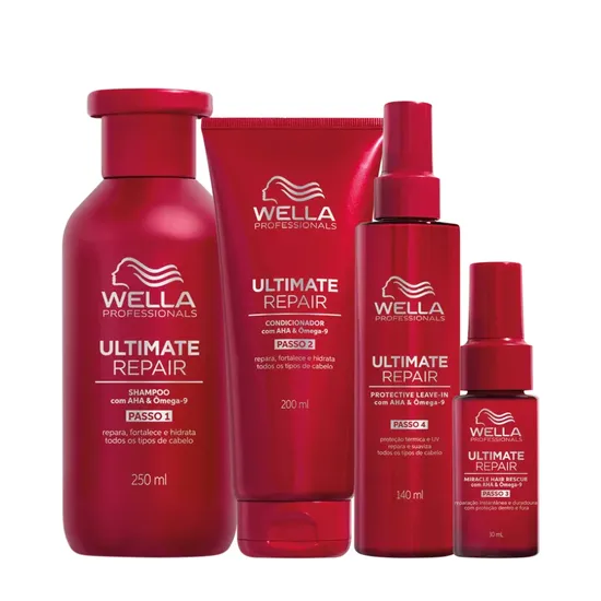 Wella Ultimate Repair Pequeno Kit Step 1/2/3/4